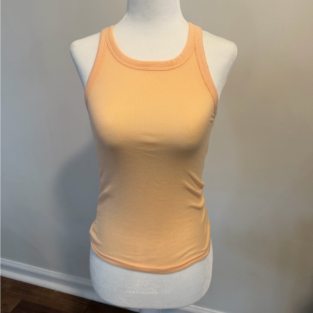 NWT! Aerie Ribbed Racerback Tanks – Peach/light orange - Size XS